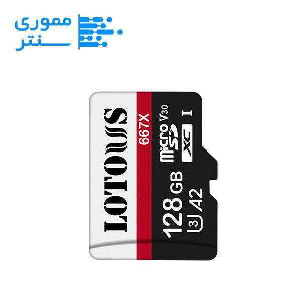 کارت حافظه microSDXC لوتوس 128 گیگابایت 667X مدل A2 –سرعت 100MB/s