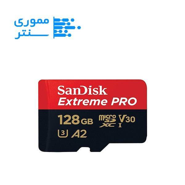 تصویر کارت حافظه MicroSDXC سن دیسک مدل Extreme Pro سرعت 200MB/s ظرفیت 128GB