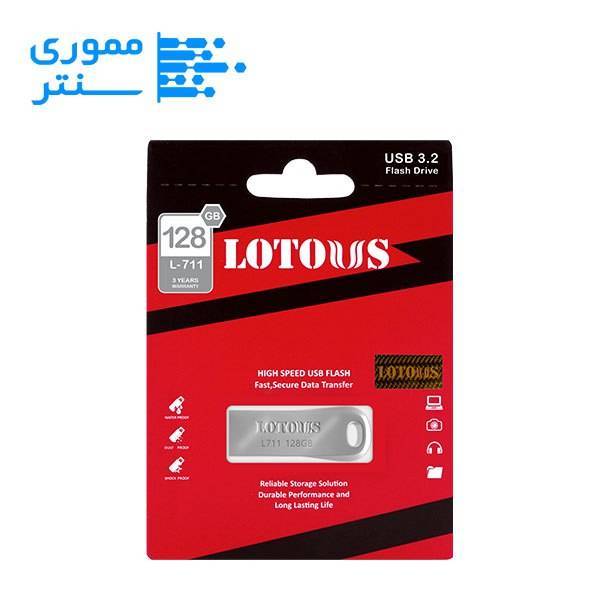 فلش مموری 2.USB3 لوتوس مدل L711 ظرفیت 128 گیگابایت