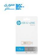 بسته بندی فلش مموری اچ‌پی مدل X206c ظرفیت 128 گیگابایت USB 3.2 Type-C