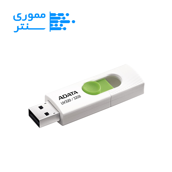 فلش مموری ای دیتا UV320 USB 3.2 ظرفیت 32 گیگابایت رنگ سفید