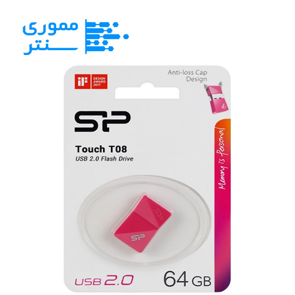 فلش مموری سیلیکون پاور مدل Touch T08 USB 2.0 ظرفیت 64 گیگابایت