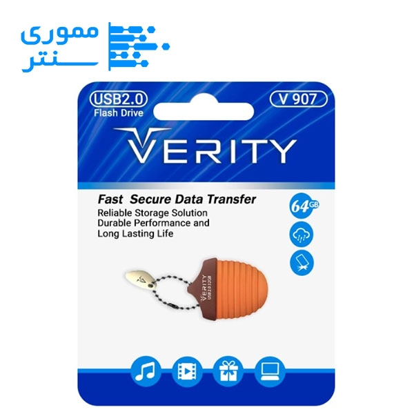 فلش مموری وریتی مدل V907 USB 2.0 ظرفیت 64 گیگابایت