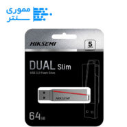 فلش مموری هایک سمی مدل Slim Dual Drive E307C USB3.2 ظرفیت 64 گیگابایت
