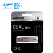 فلش مموری هایک سمی مدل Slim Dual Drive E307C USB3.2 ظرفیت 128 گیگابایت