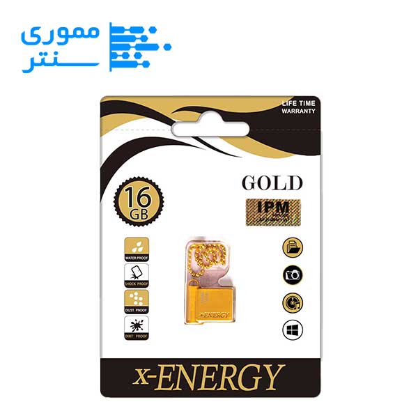 فلش مموری ایکس انرژی مدل GOLD USB 2.0 ظرفیت 16 گیگابایت